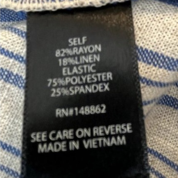 Torrid Blue & Ecru Adjustable Strap Crop Tank Top NWT Size 2X - Picture 15 of 15